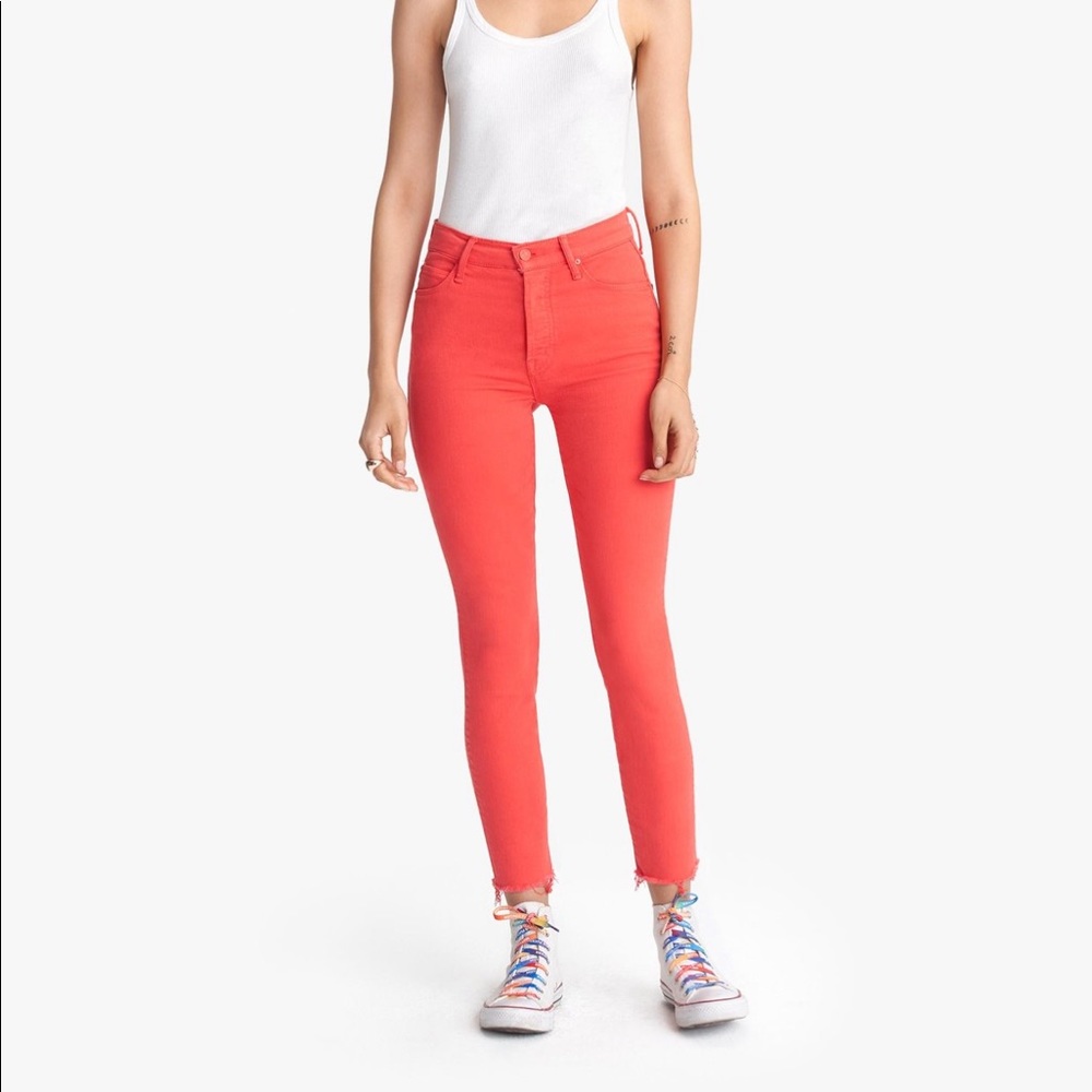 MOTHER denim red size 25